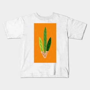 Lulav Orange Print Kids T-Shirt